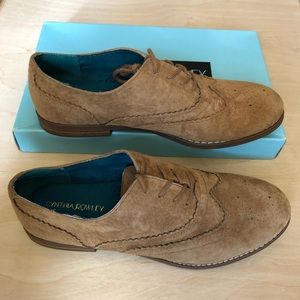 Cynthia Rowley suede oxfords — hazel brown